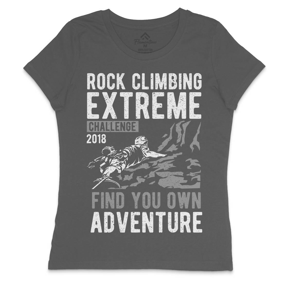 Rock Climbing Womens Crew Neck T-Shirt Sport A747