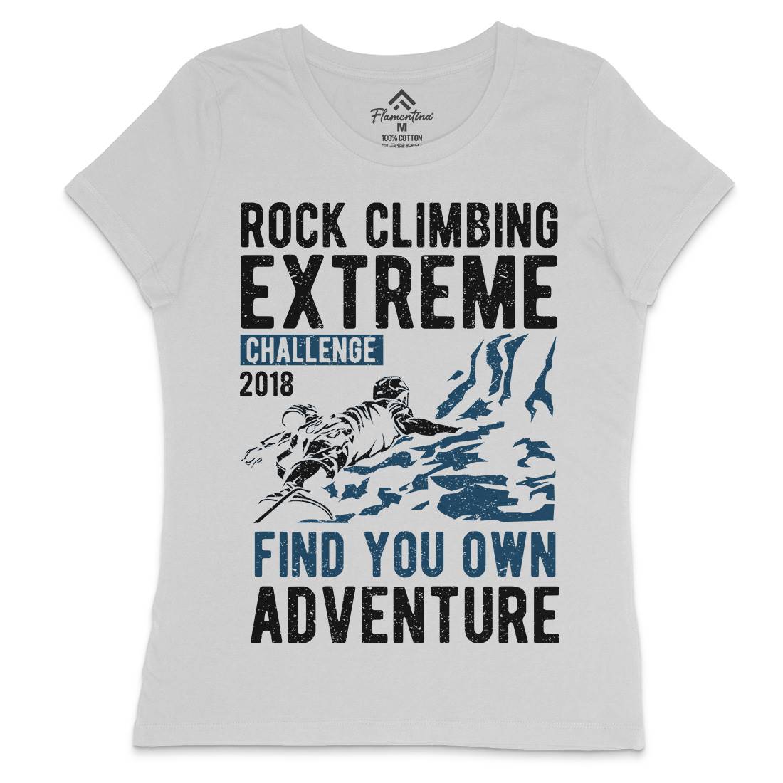 Rock Climbing Womens Crew Neck T-Shirt Sport A747