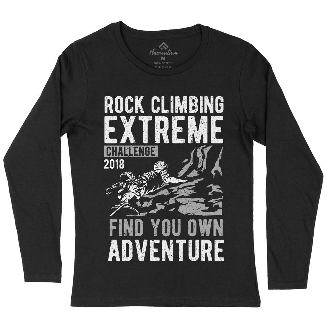 Rock Climbing Womens Long Sleeve T-Shirt Sport A747