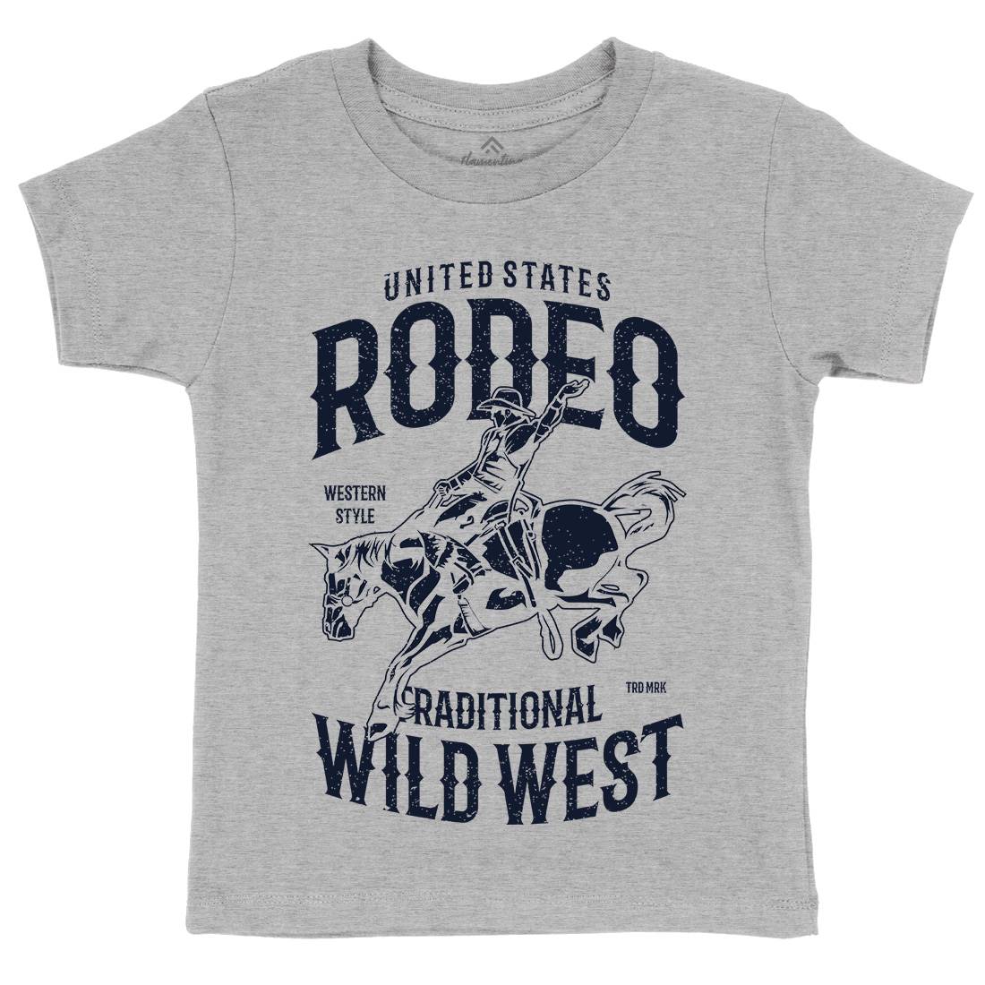 Rodeo Kids Crew Neck T-Shirt American A748