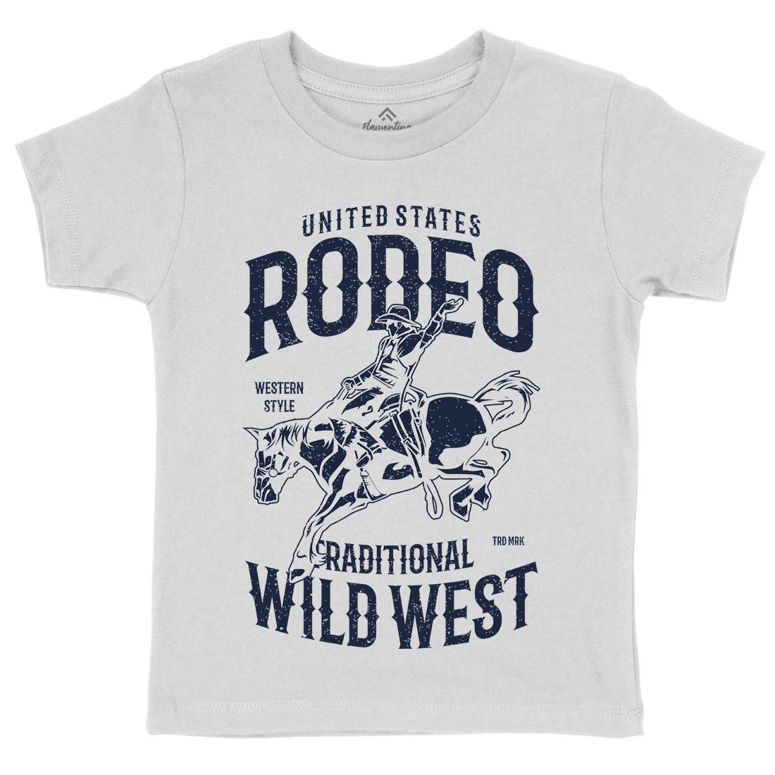 Rodeo Kids Crew Neck T-Shirt American A748