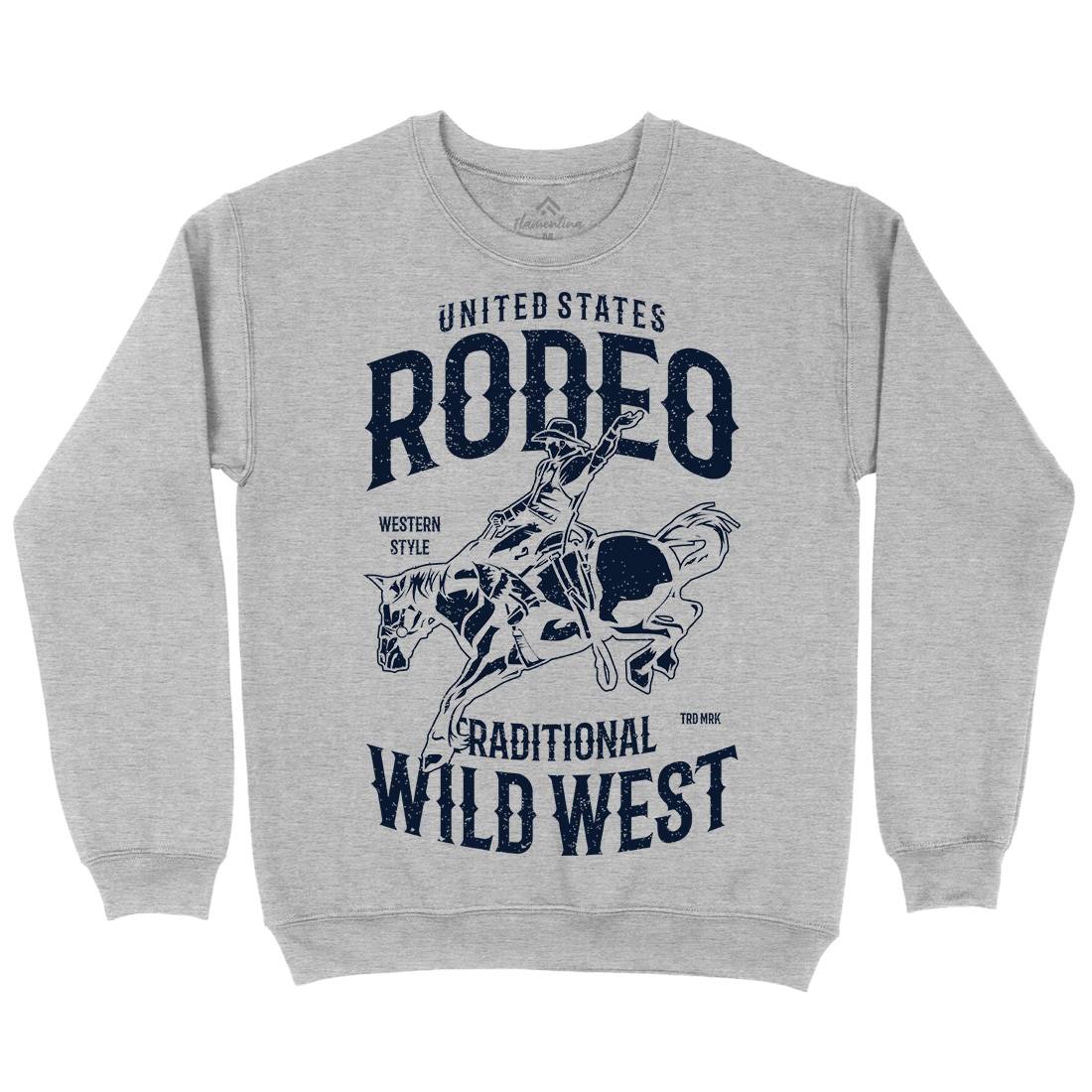 Rodeo Mens Crew Neck Sweatshirt American A748
