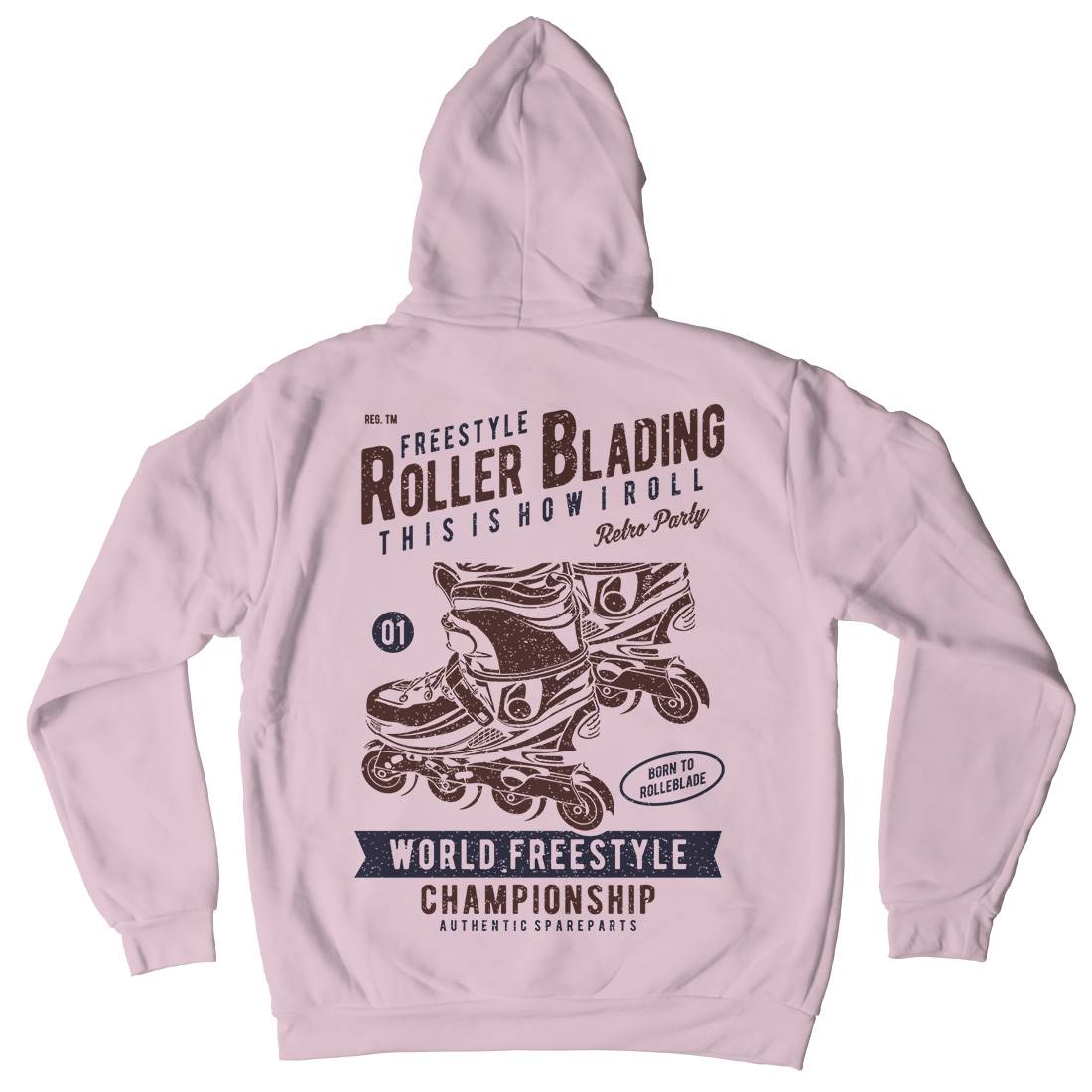 Roller Blading Kids Crew Neck Hoodie Skate A749