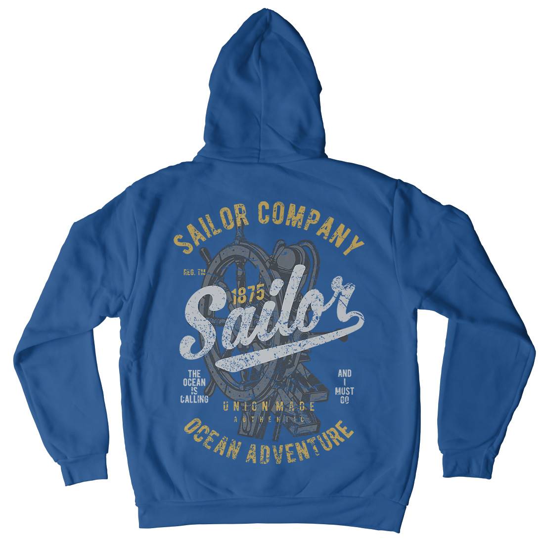 Sailor Mens Hoodie With Pocket Navy A750