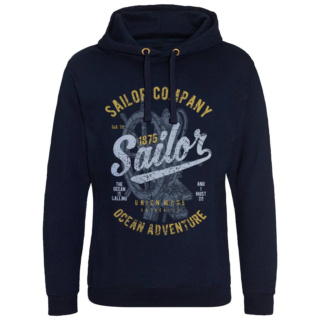 Sailor Mens Hoodie Without Pocket Navy A750