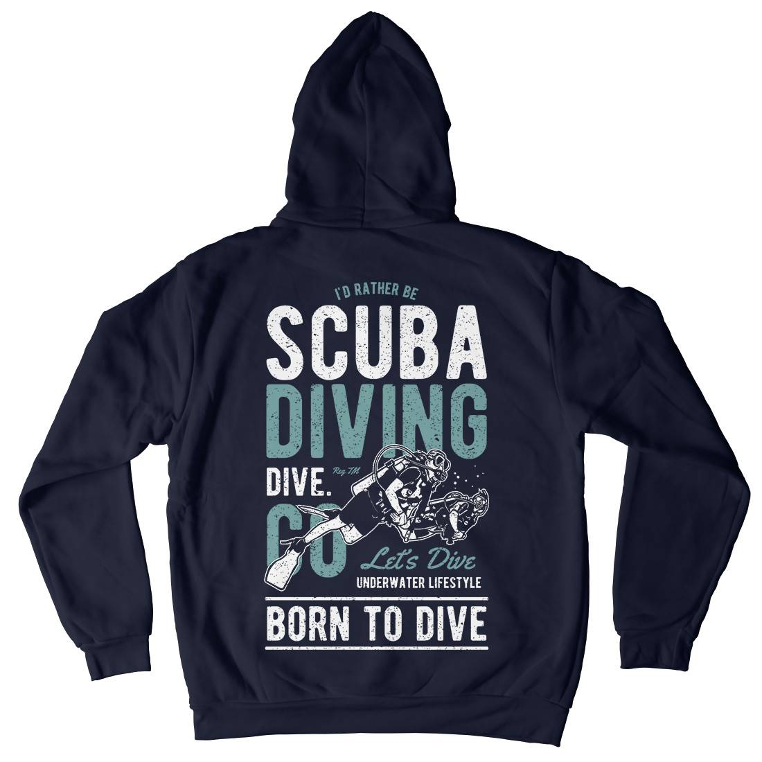 Scuba Diving Kids Crew Neck Hoodie Sport A752