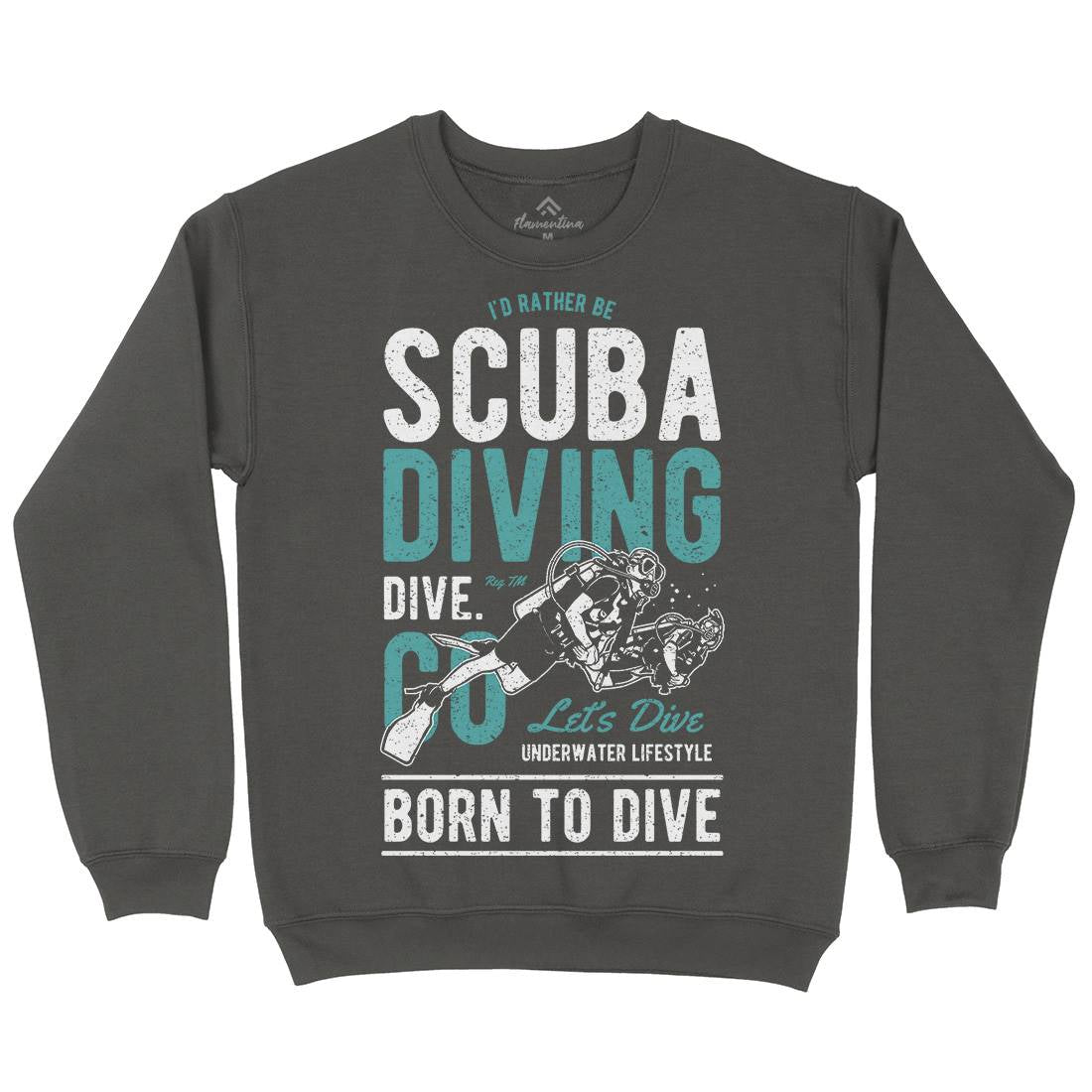 Scuba Diving Kids Crew Neck Sweatshirt Sport A752
