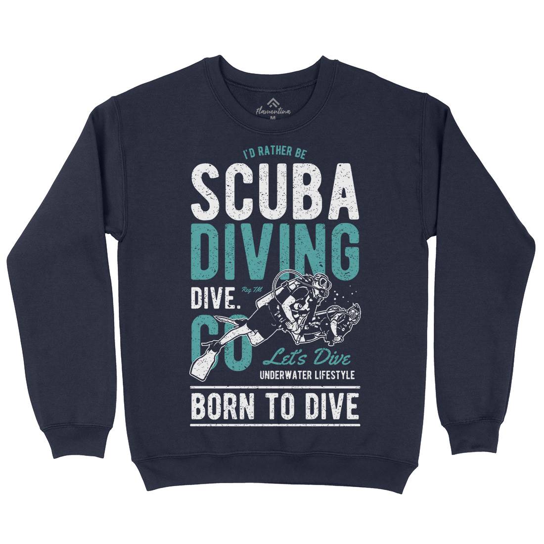 Scuba Diving Kids Crew Neck Sweatshirt Sport A752