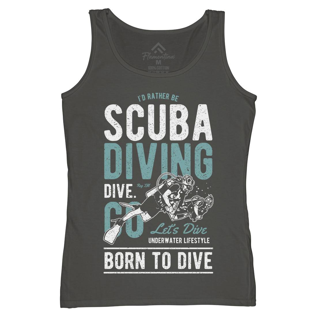 Scuba Diving Womens Organic Tank Top Vest Sport A752