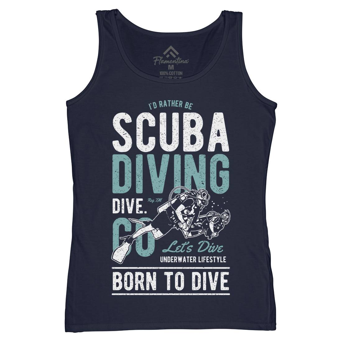 Scuba Diving Womens Organic Tank Top Vest Sport A752