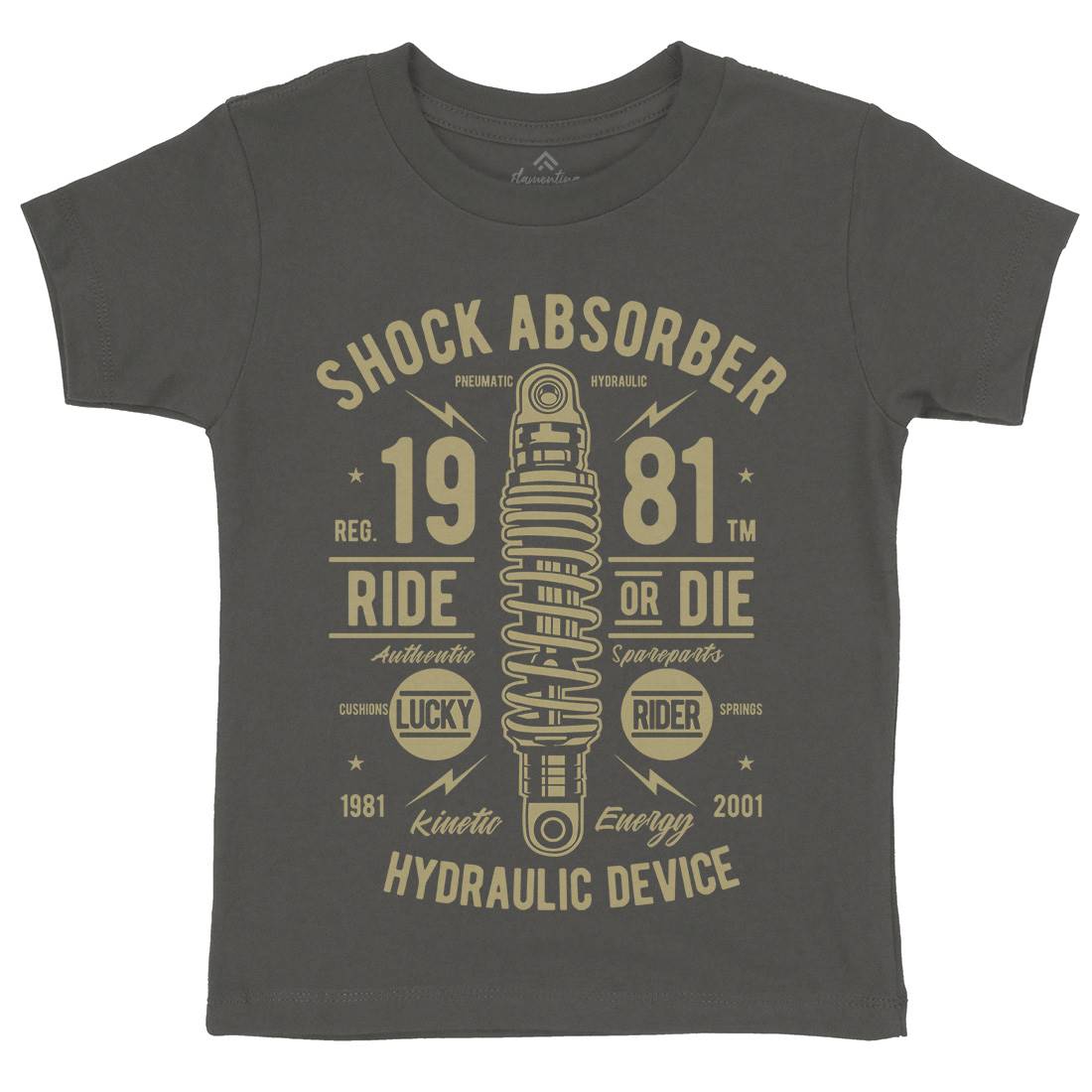 Shock Absorber Kids Organic Crew Neck T-Shirt Motorcycles A753