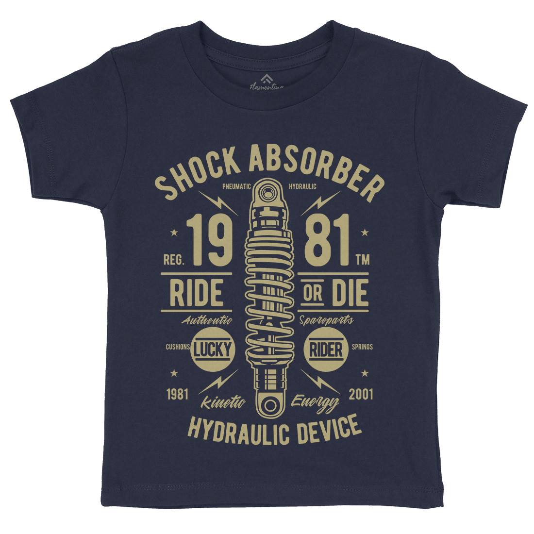 Shock Absorber Kids Crew Neck T-Shirt Motorcycles A753