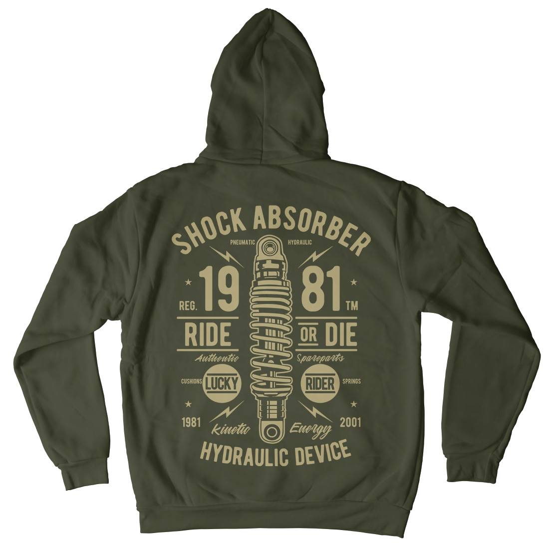 Shock Absorber Kids Crew Neck Hoodie Motorcycles A753