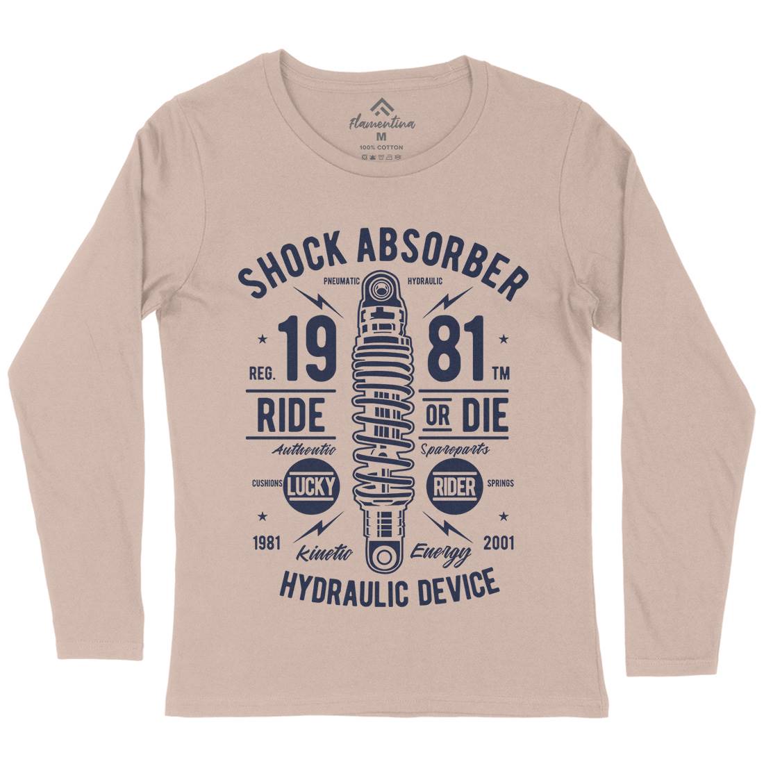Shock Absorber Womens Long Sleeve T-Shirt Motorcycles A753