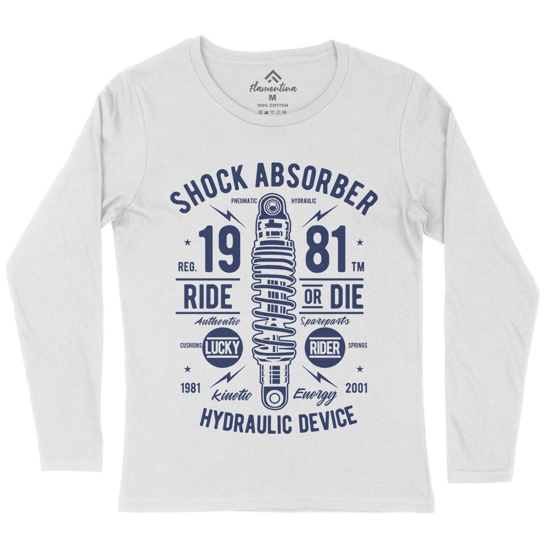 Shock Absorber Womens Long Sleeve T-Shirt Motorcycles A753