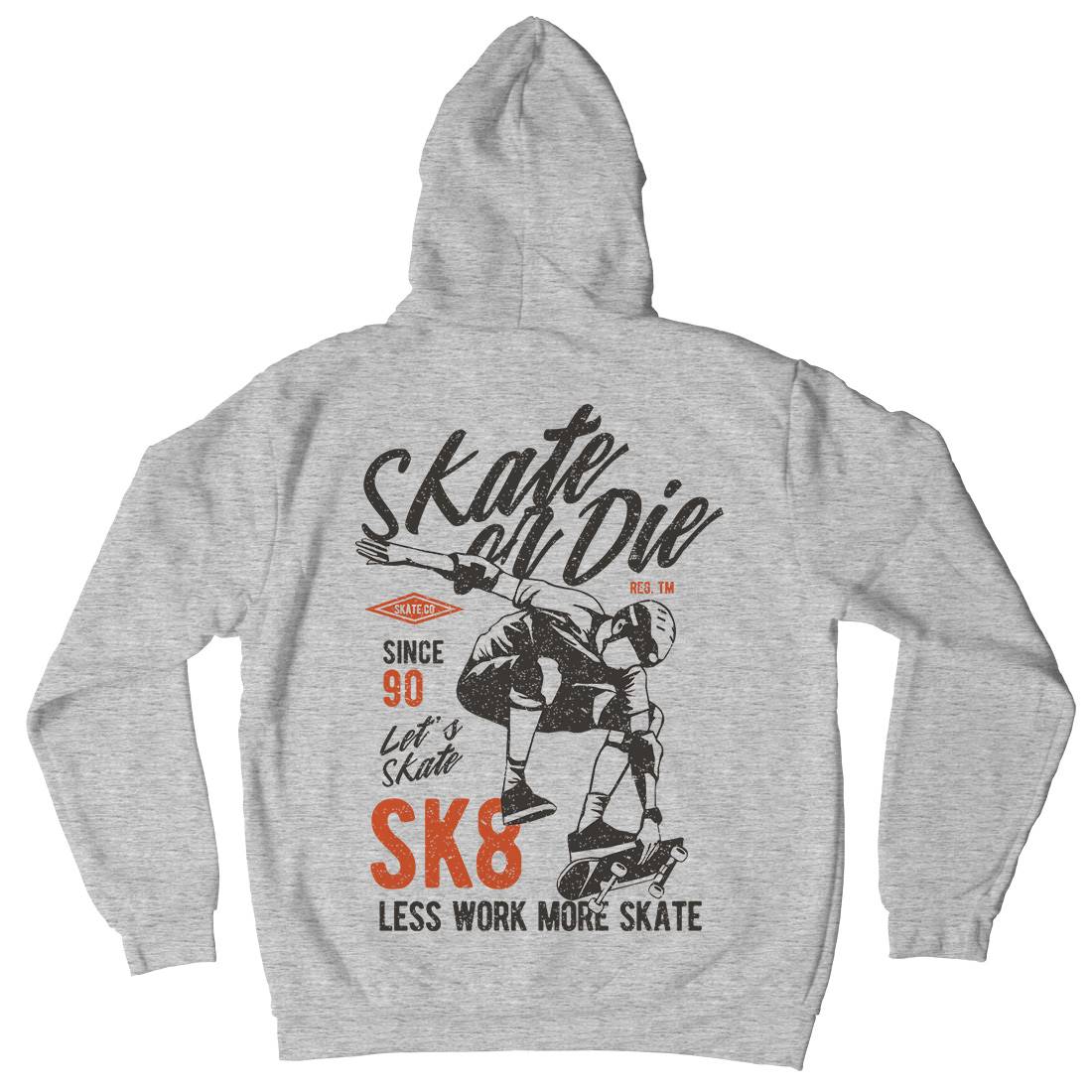 Or Die Kids Crew Neck Hoodie Skate A754
