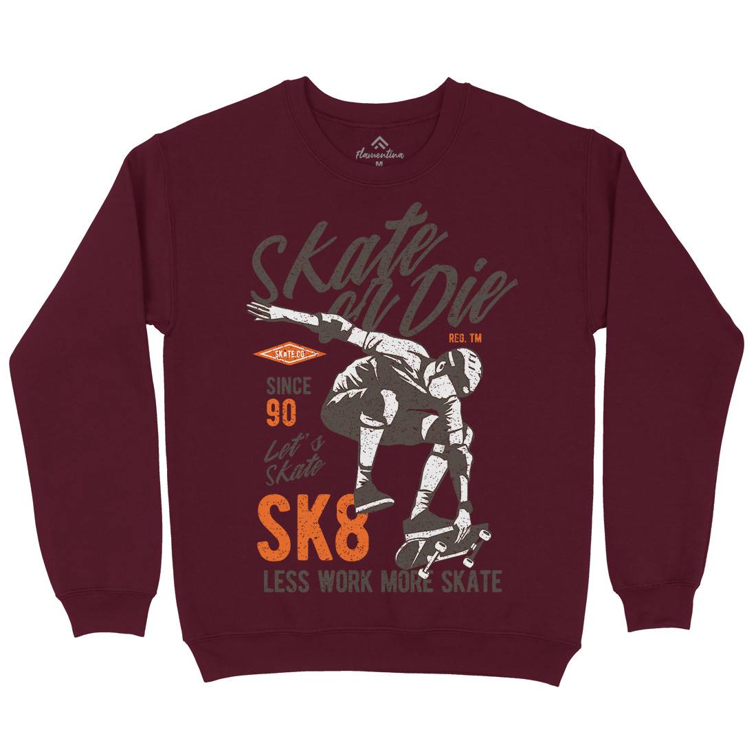 Or Die Mens Crew Neck Sweatshirt Skate A754