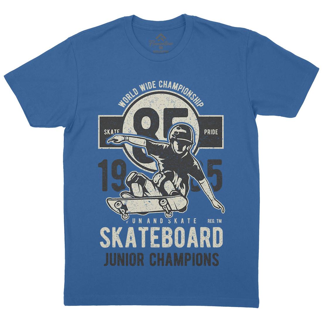 Skateboard Junior Champions Mens Crew Neck T-Shirt Skate A755