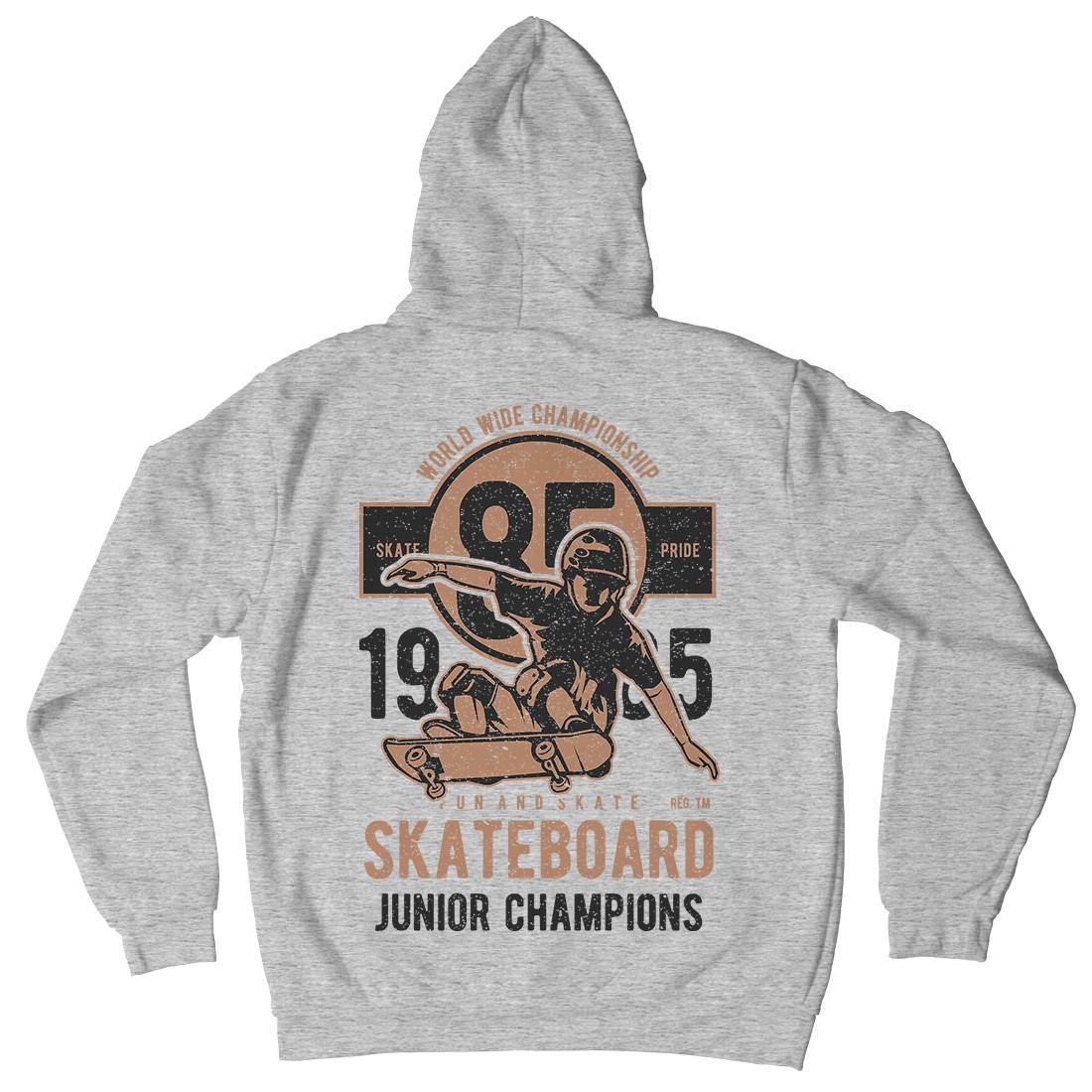 Skateboard Junior Champions Mens Hoodie With Pocket Skate A755