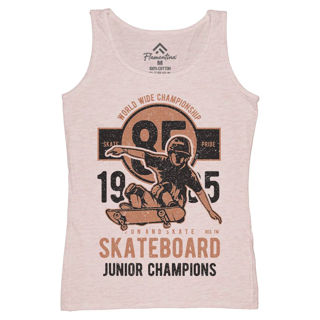 Skateboard Junior Champions Womens Organic Tank Top Vest Skate A755