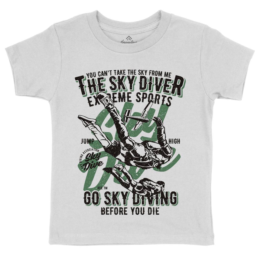 Sky Diver Kids Crew Neck T-Shirt Sport A757