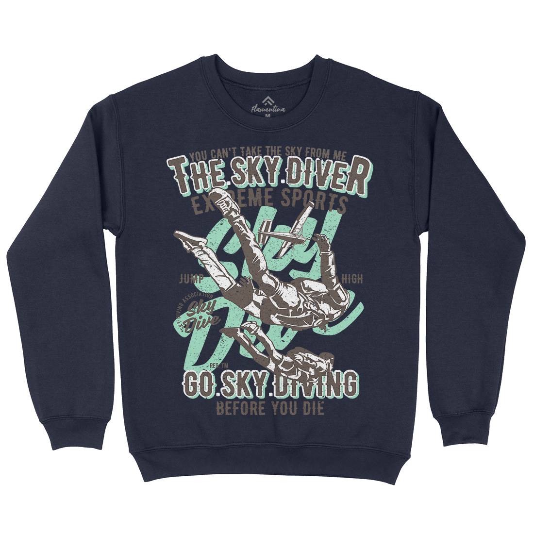Sky Diver Mens Crew Neck Sweatshirt Sport A757