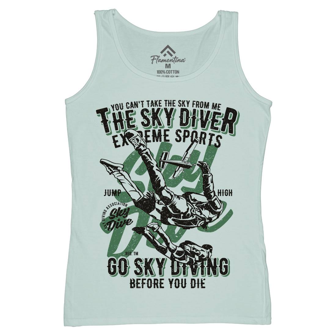 Sky Diver Womens Organic Tank Top Vest Sport A757
