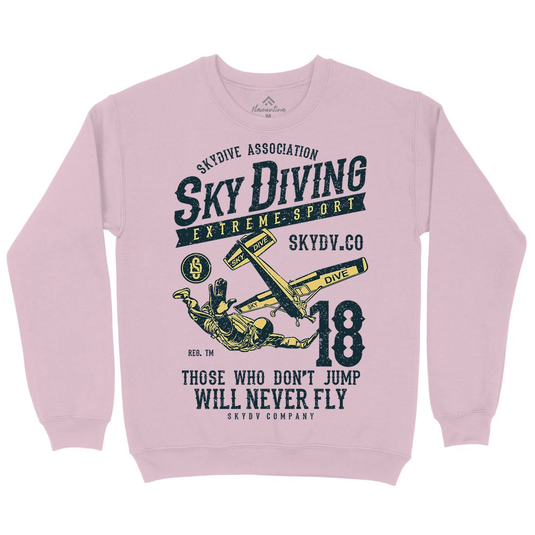 Sky Diving Kids Crew Neck Sweatshirt Sport A758