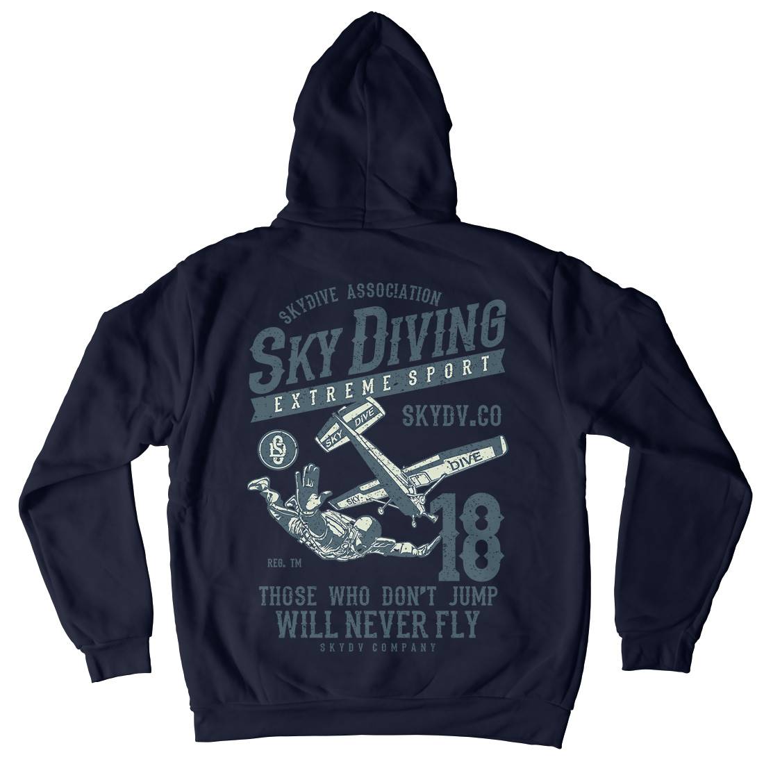 Sky Diving Kids Crew Neck Hoodie Sport A758
