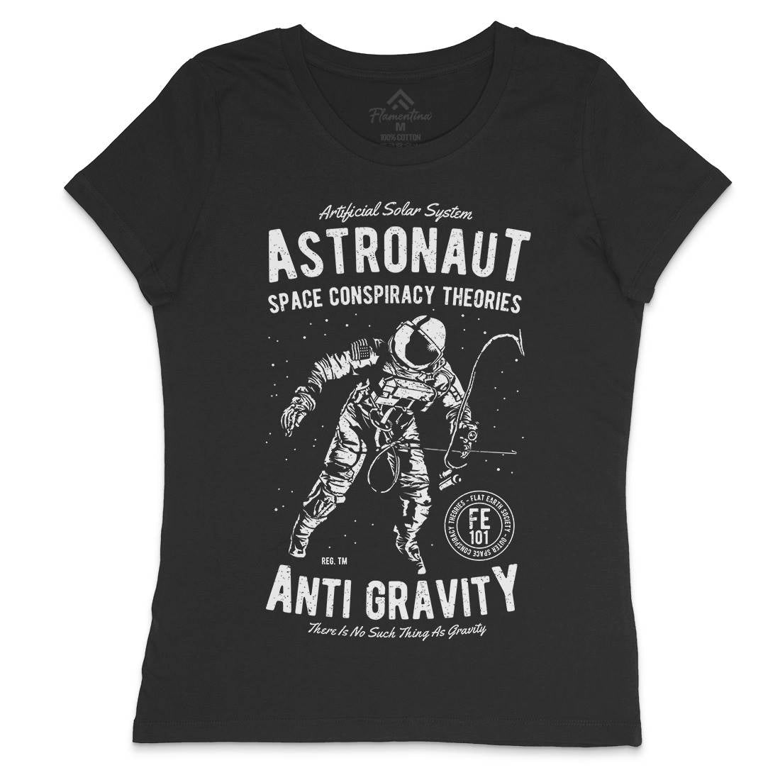 Conspiracy Theories Womens Crew Neck T-Shirt Space A759