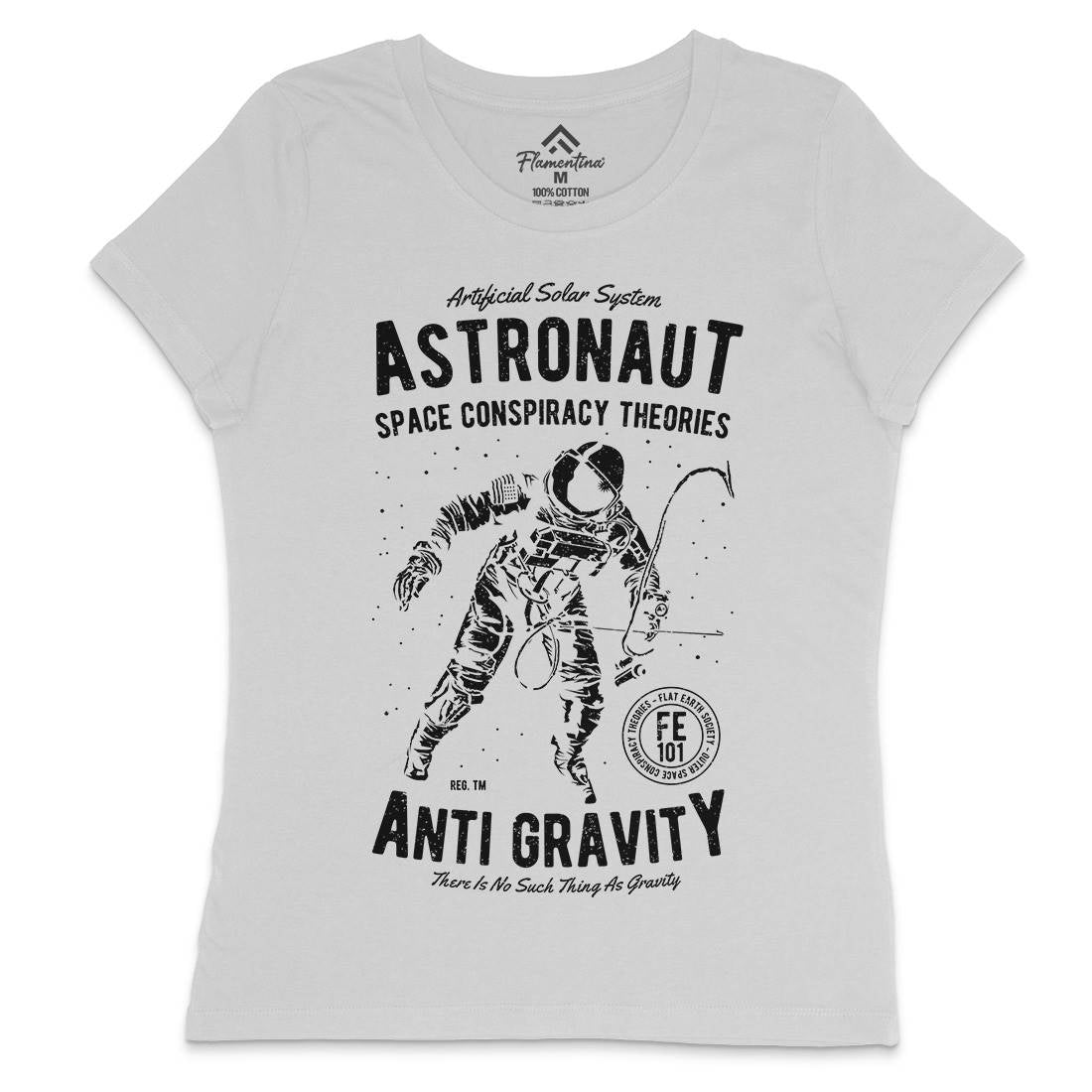 Conspiracy Theories Womens Crew Neck T-Shirt Space A759