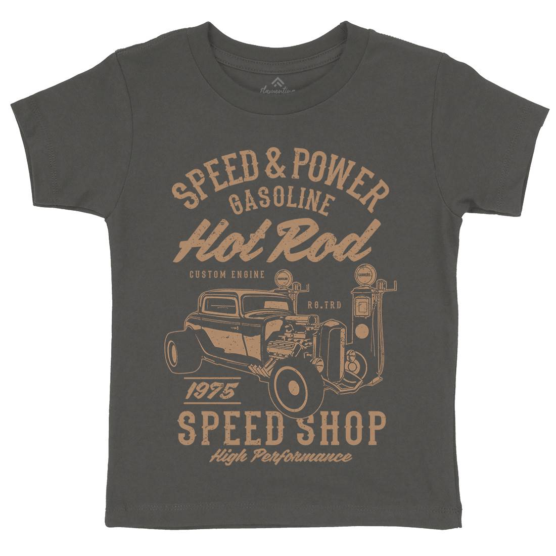 Speed Power Kids Crew Neck T-Shirt Cars A760