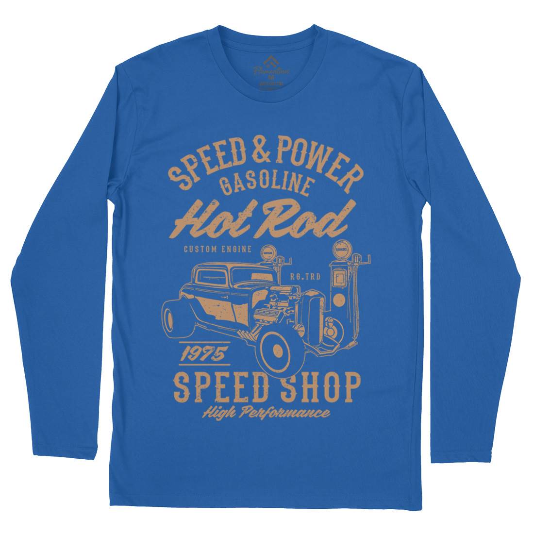 Speed Power Mens Long Sleeve T-Shirt Cars A760