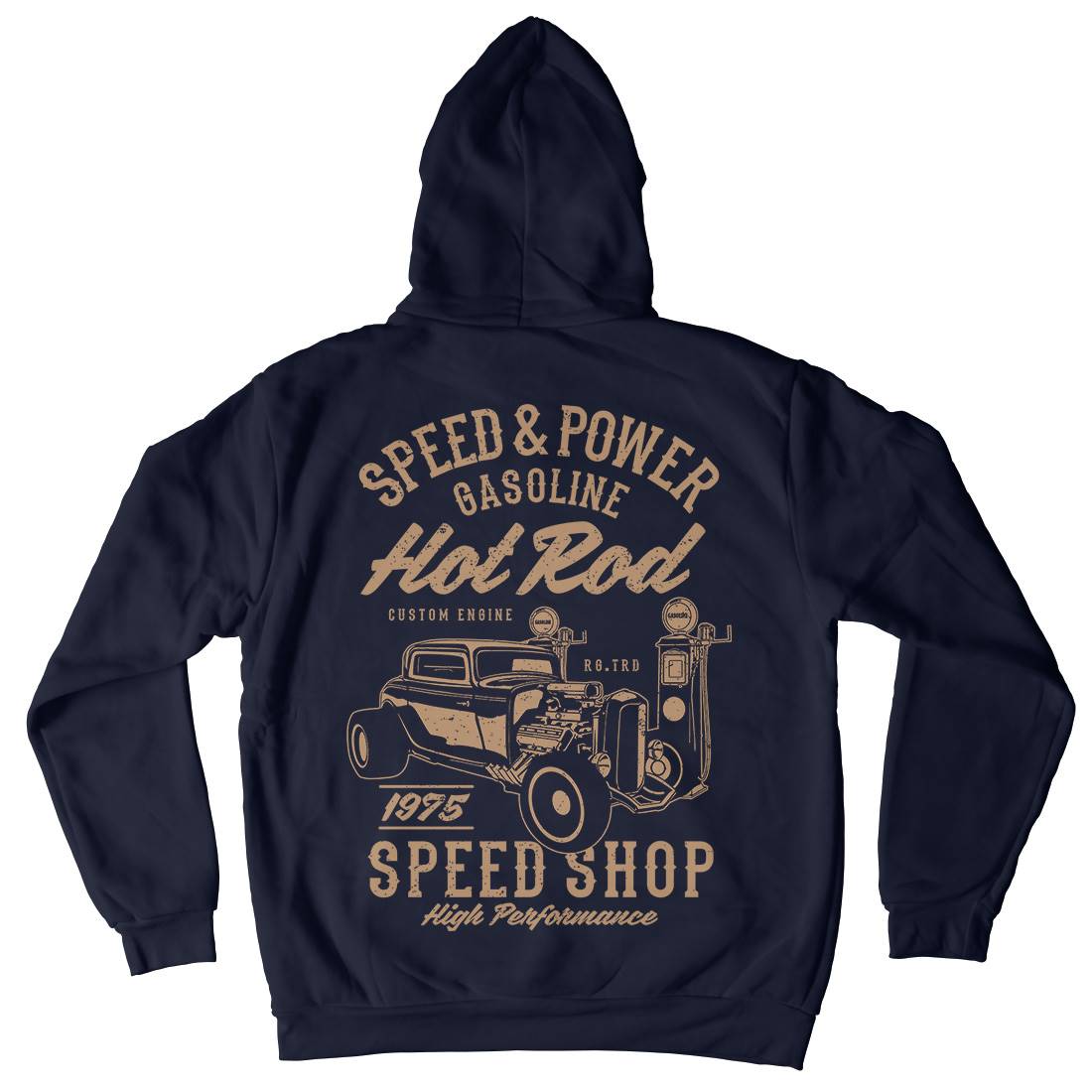 Speed Power Mens Hoodie With Pocket Cars A760