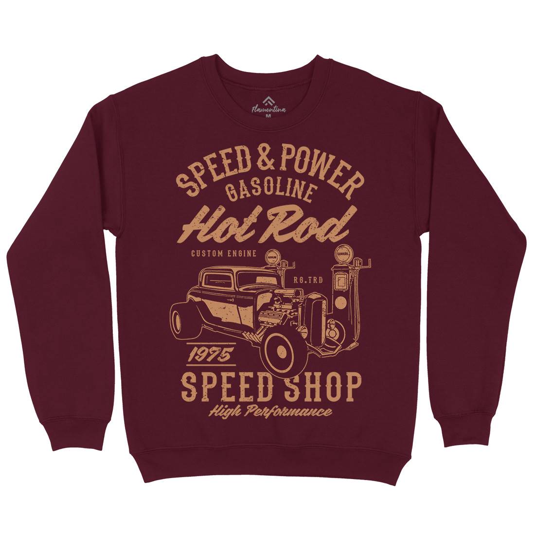 Speed Power Mens Crew Neck Sweatshirt Cars A760