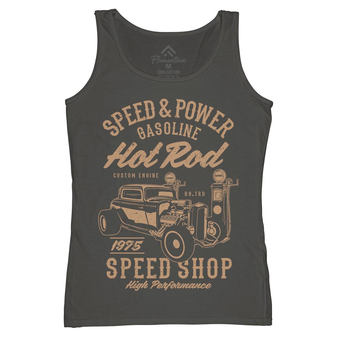 Speed Power Womens Organic Tank Top Vest Cars A760