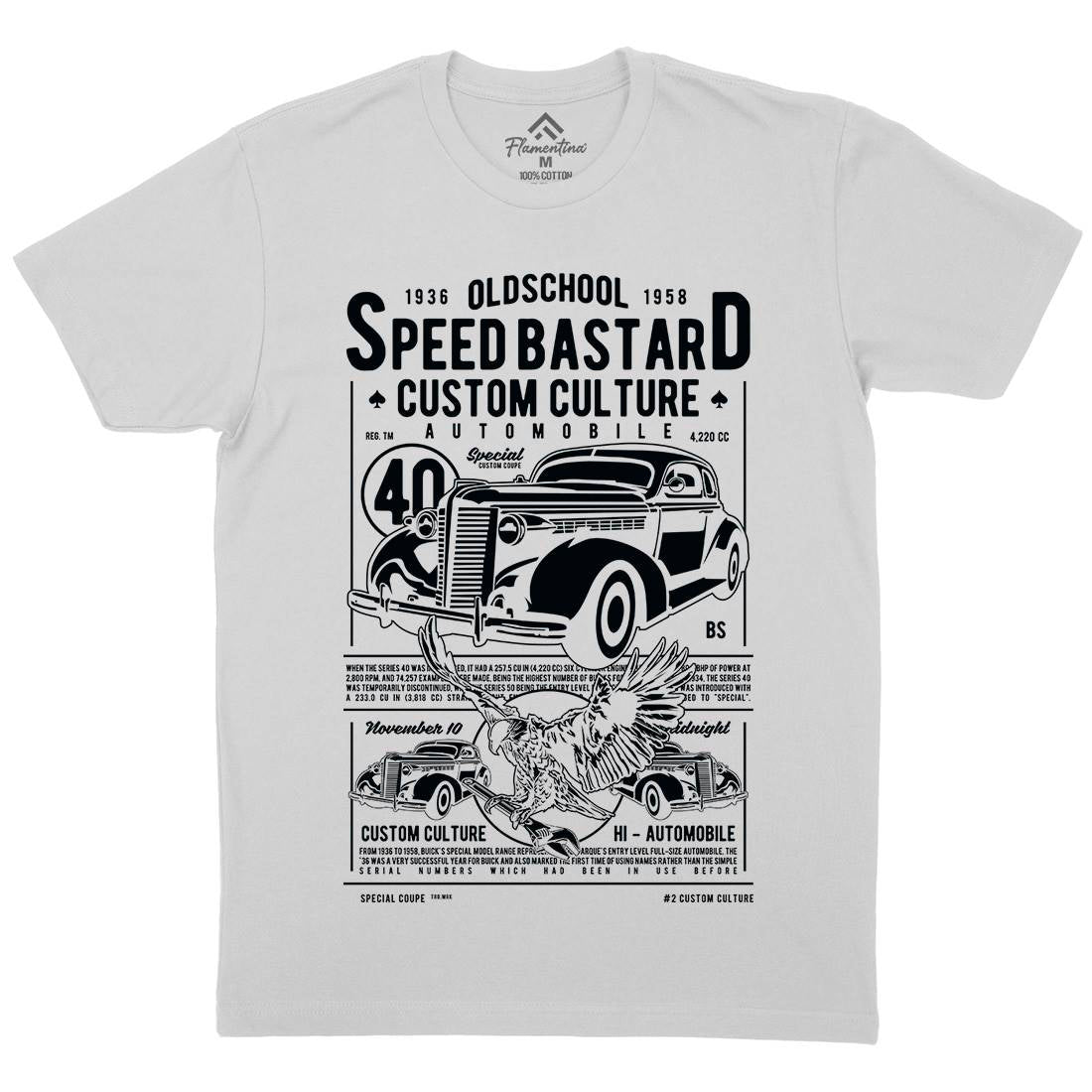 Speed Bastard Mens Crew Neck T-Shirt Motorcycles A761