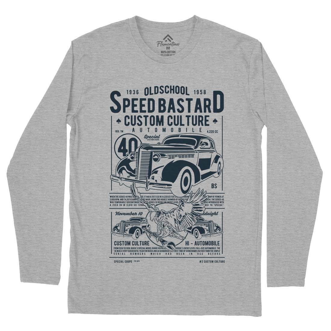 Speed Bastard Mens Long Sleeve T-Shirt Motorcycles A761