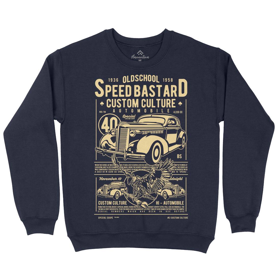 Speed Bastard Kids Crew Neck Sweatshirt Motorcycles A761