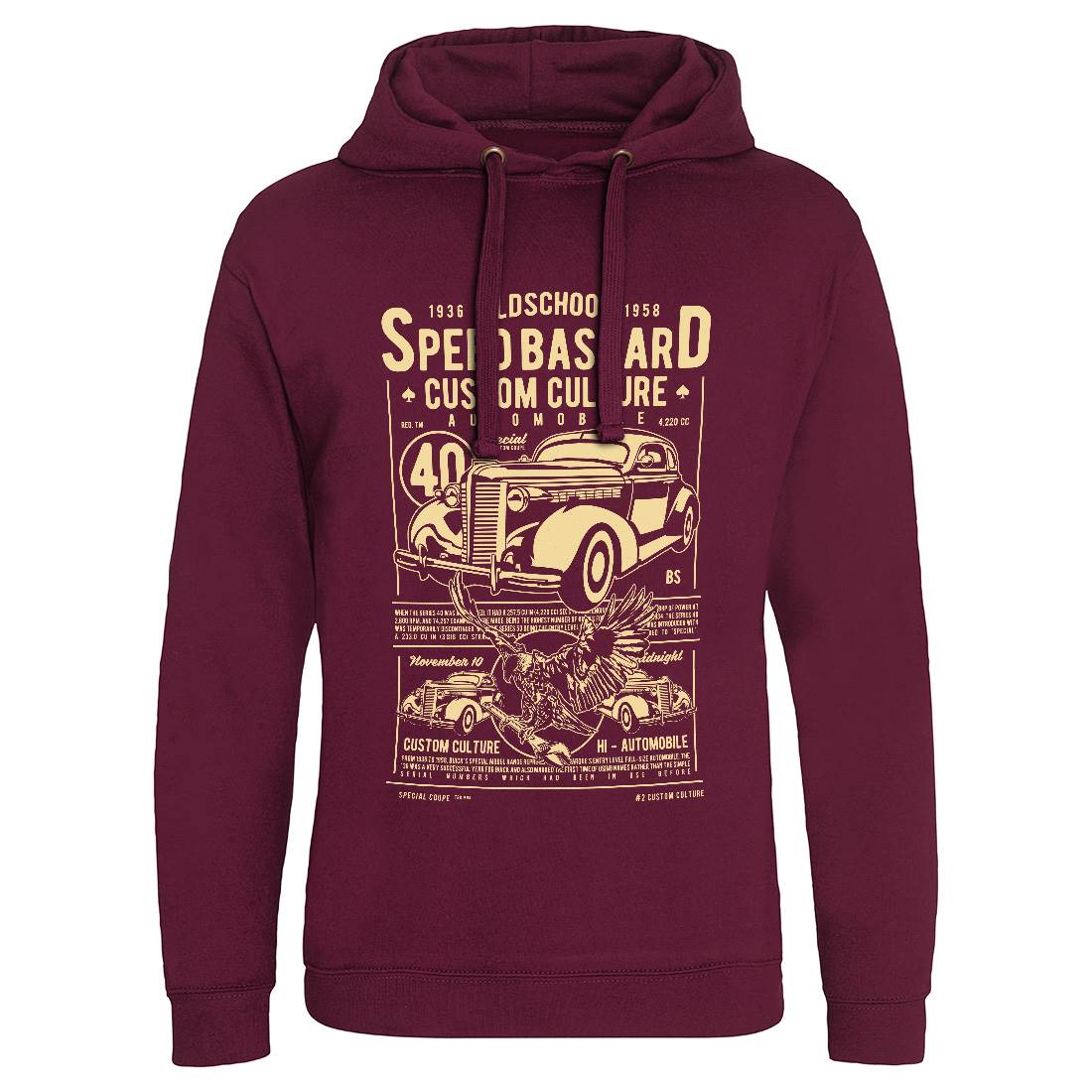 Speed Bastard Mens Hoodie Without Pocket Motorcycles A761