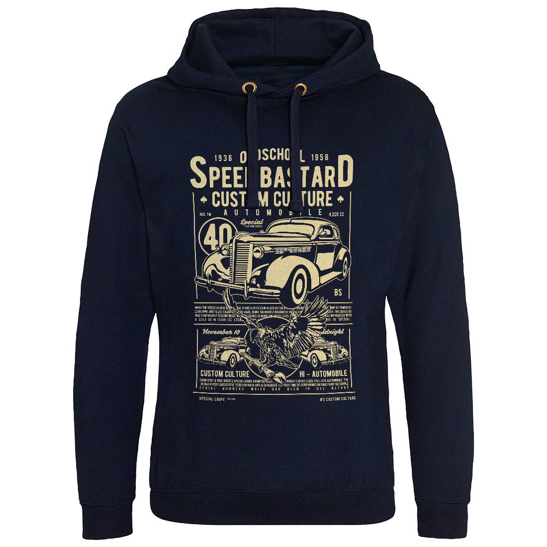 Speed Bastard Mens Hoodie Without Pocket Motorcycles A761