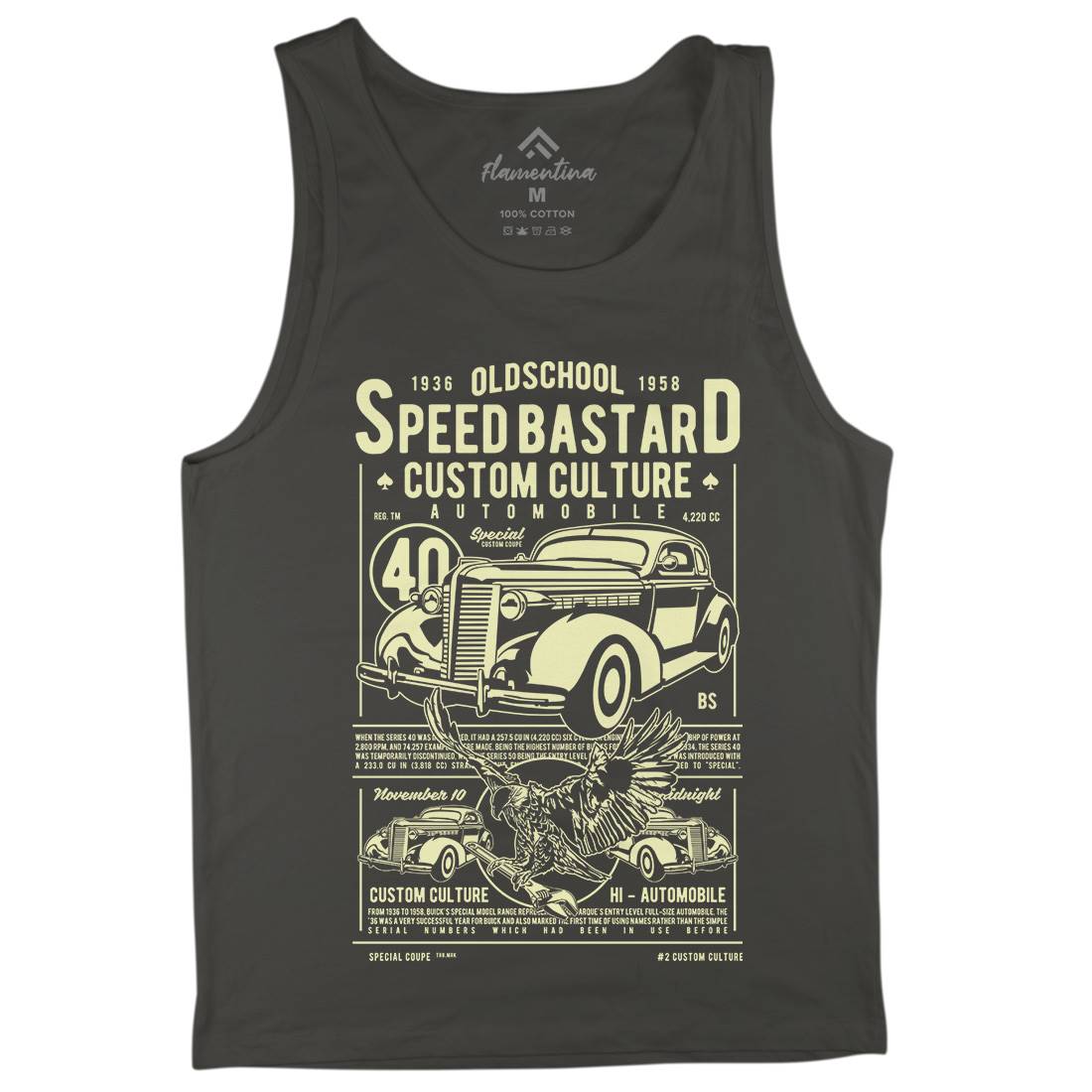Speed Bastard Mens Tank Top Vest Motorcycles A761