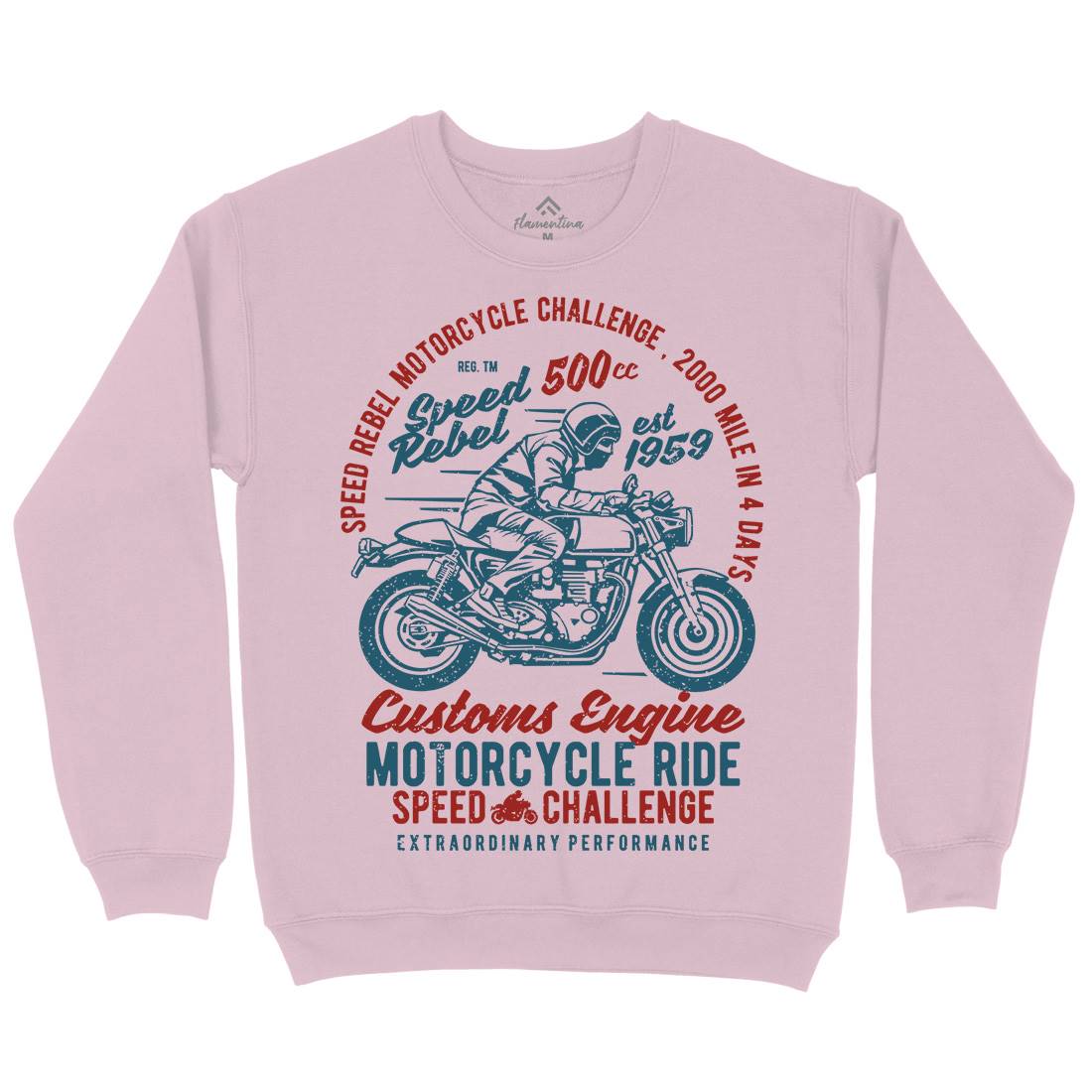 Speed Rebel Kids Crew Neck Sweatshirt Motorcycles A762