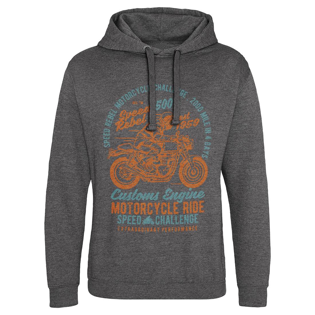 Speed Rebel Mens Hoodie Without Pocket Motorcycles A762