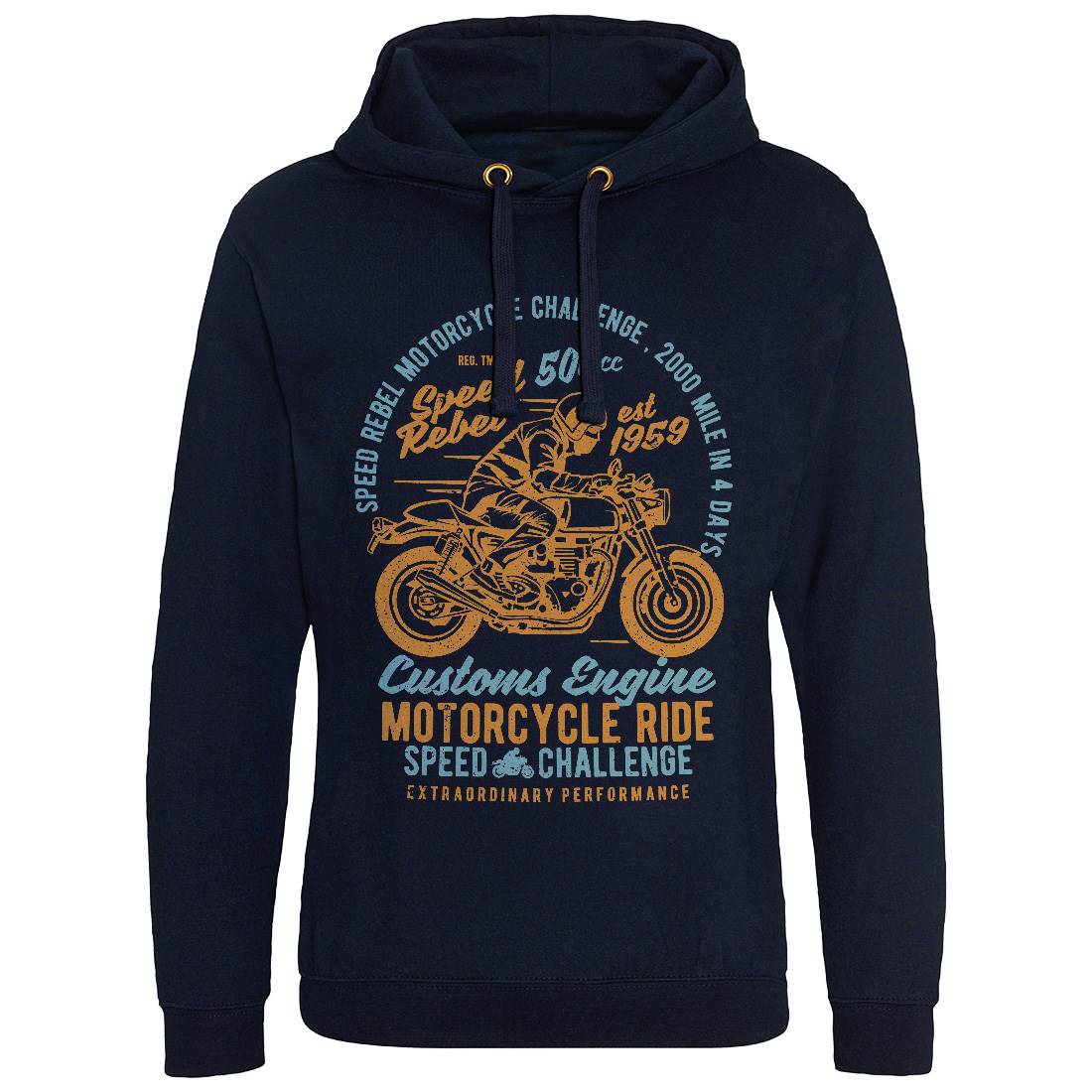 Speed Rebel Mens Hoodie Without Pocket Motorcycles A762