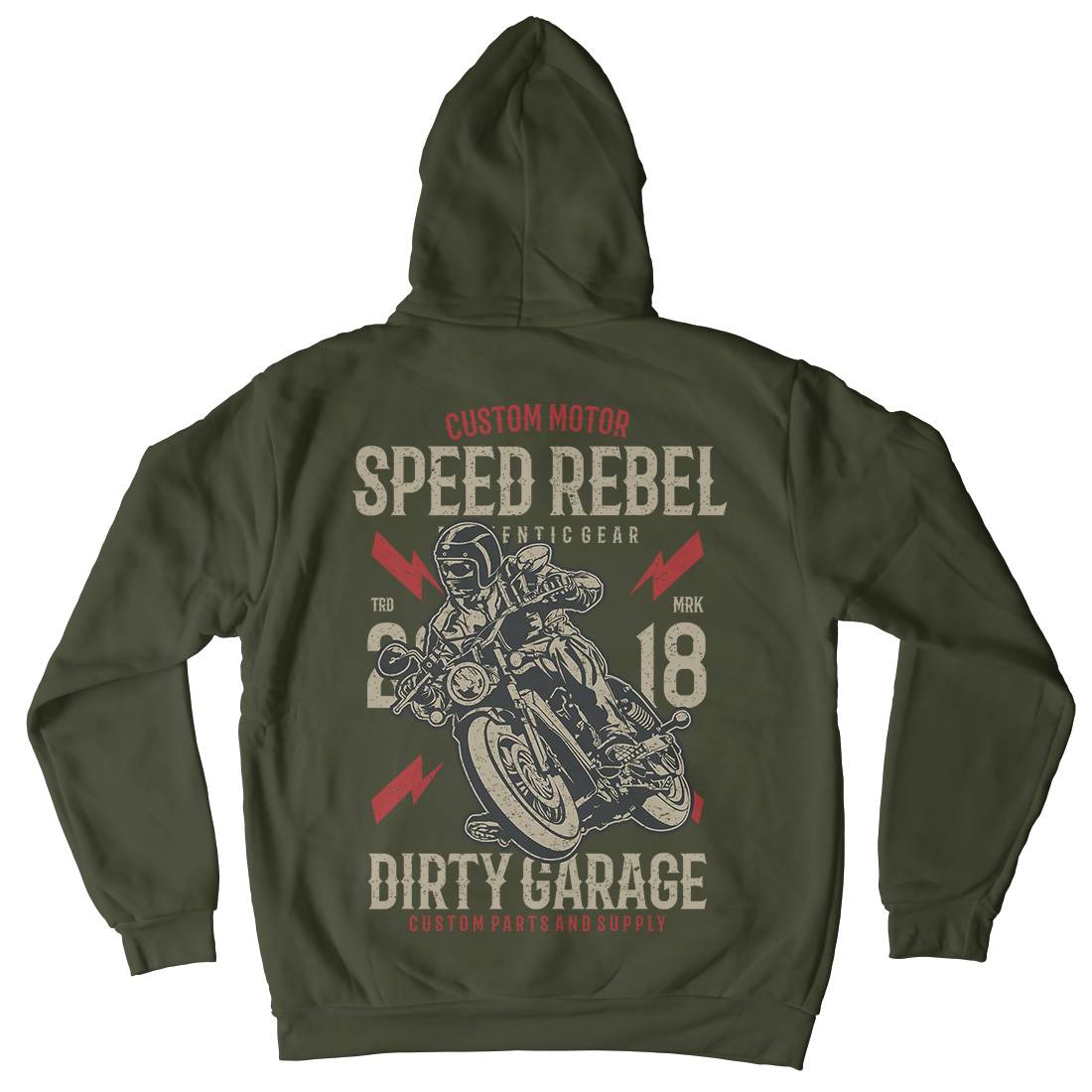 Speed Rebel Kids Crew Neck Hoodie Motorcycles A763