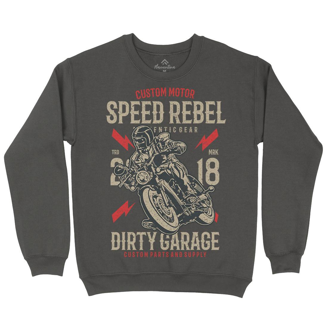 Speed Rebel Kids Crew Neck Sweatshirt Motorcycles A763