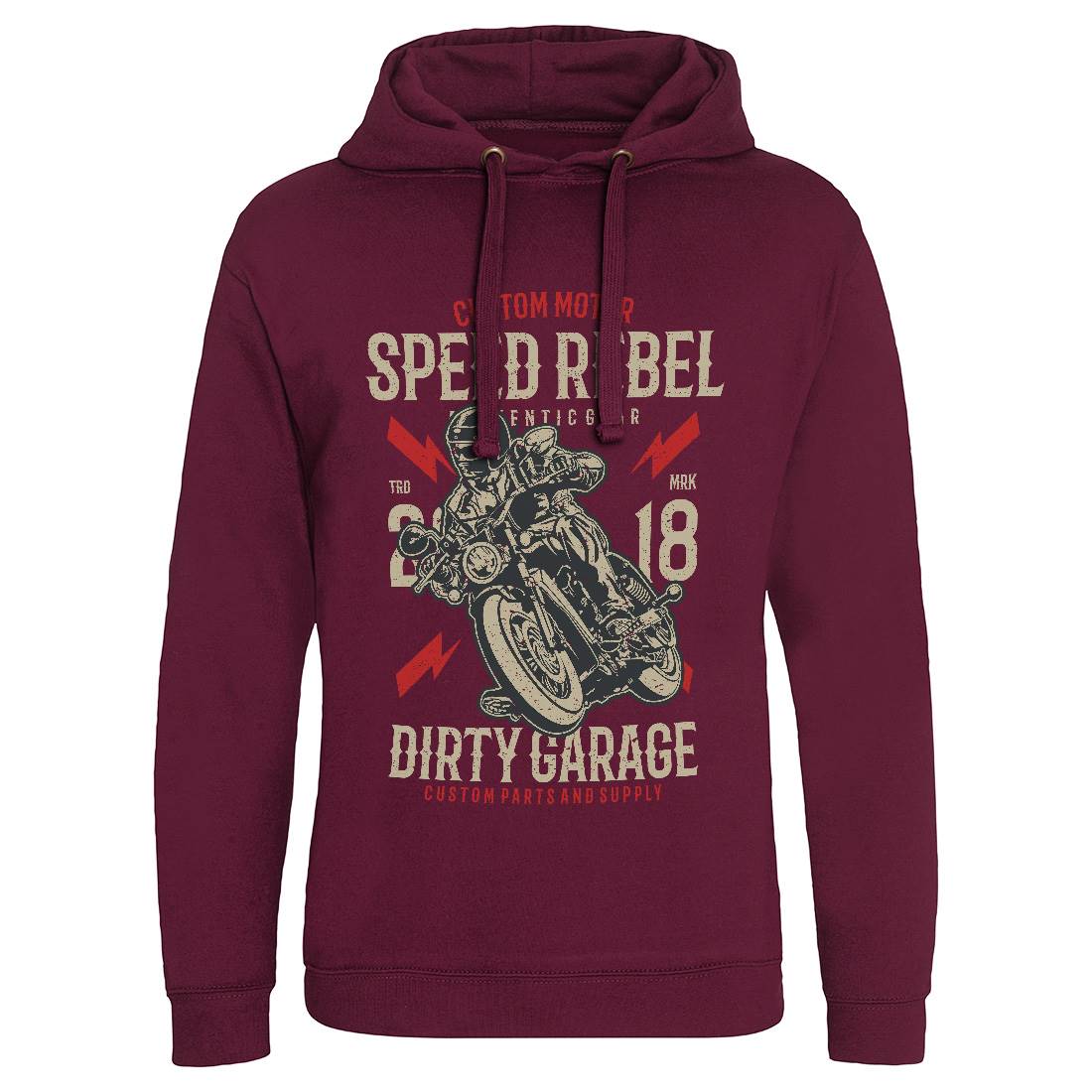 Speed Rebel Mens Hoodie Without Pocket Motorcycles A763