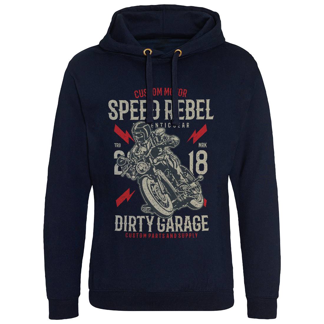 Speed Rebel Mens Hoodie Without Pocket Motorcycles A763