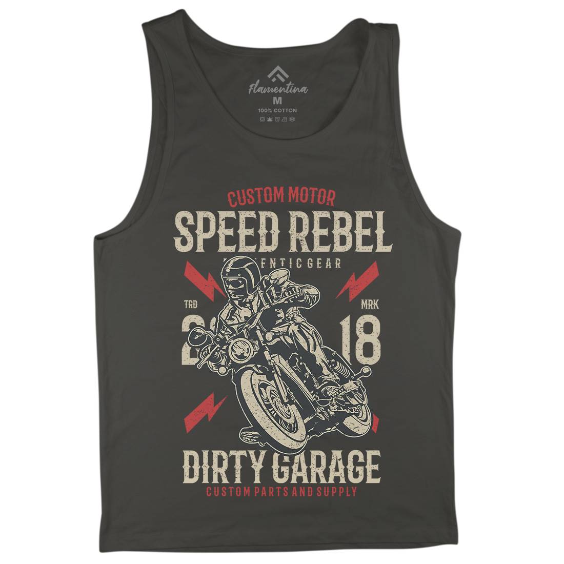 Speed Rebel Mens Tank Top Vest Motorcycles A763